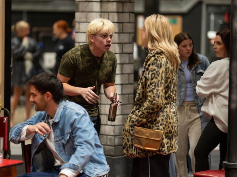 Trainspotting The Musical in the rehearsal room.