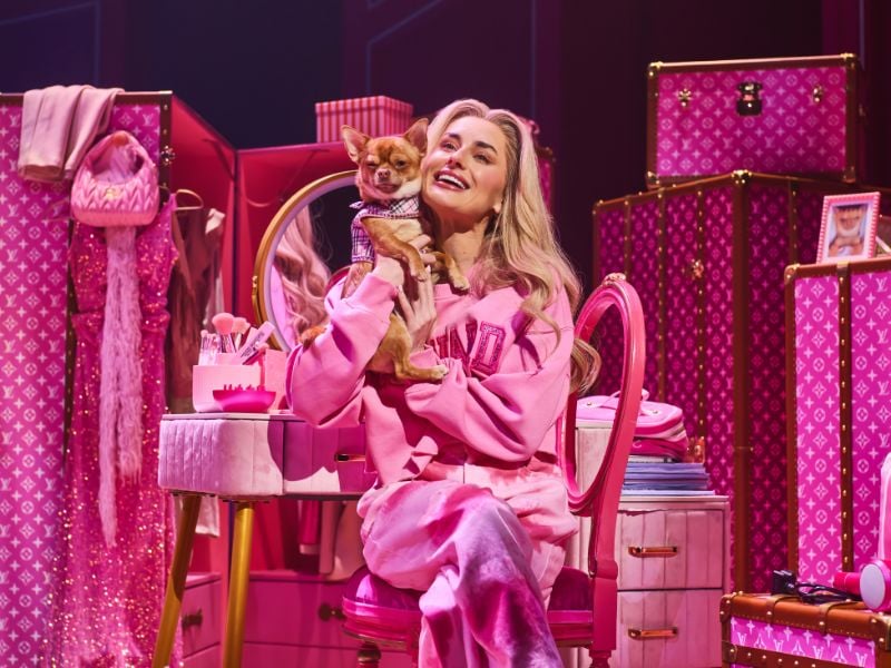 Amber Davies como Elle Woods en Legalmente Rubia