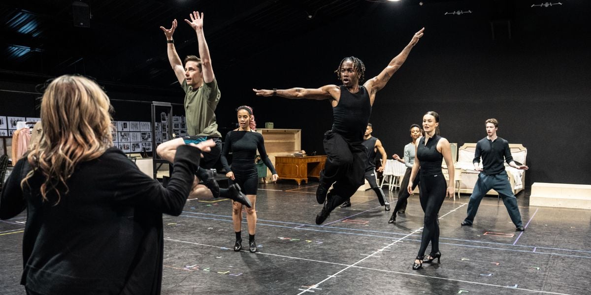 Sinatra: The Musical rehearsals in London.
