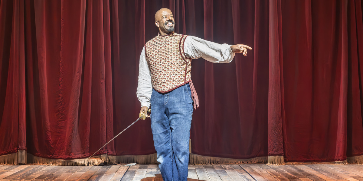 Adrian Lester stars as Cyrano at the Noel Coward Theatre