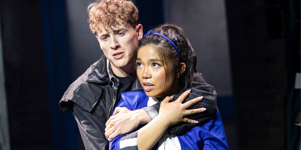 Louis Hearsey (JD) and Gerardine Sacdalan (Veronica) Heathers The Musical Production Images. Photos by Pamela Raith.
