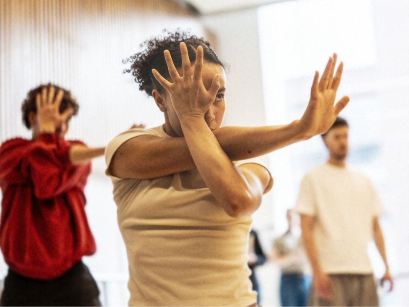 The cast in the rehearsal room for Jesus Christ Superstar coming to the London Palladium and Theatre Royal Drury Lane.
