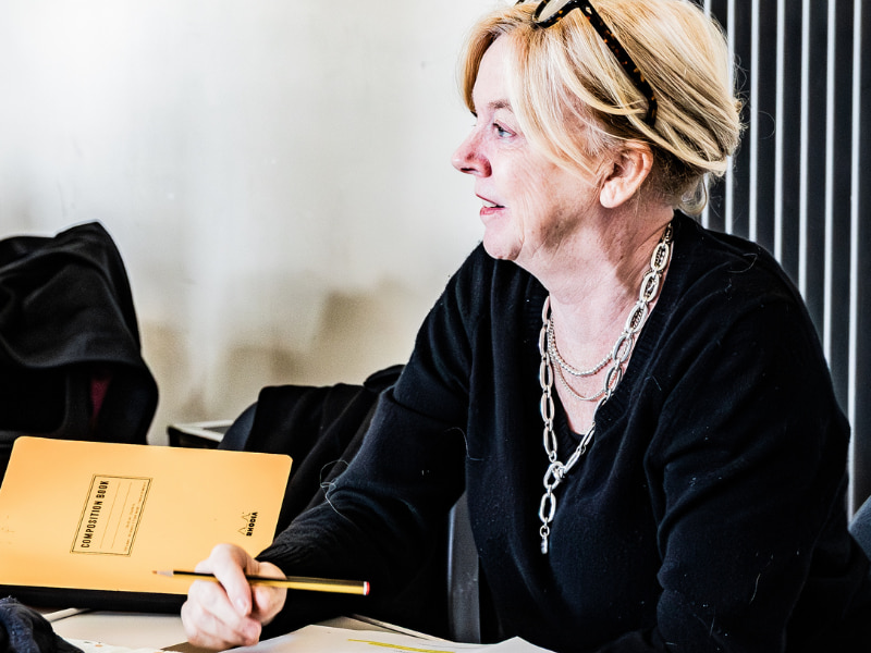 New Rehearsal Photos of Rosamund Pike and Cast for Inter Alia Transfer