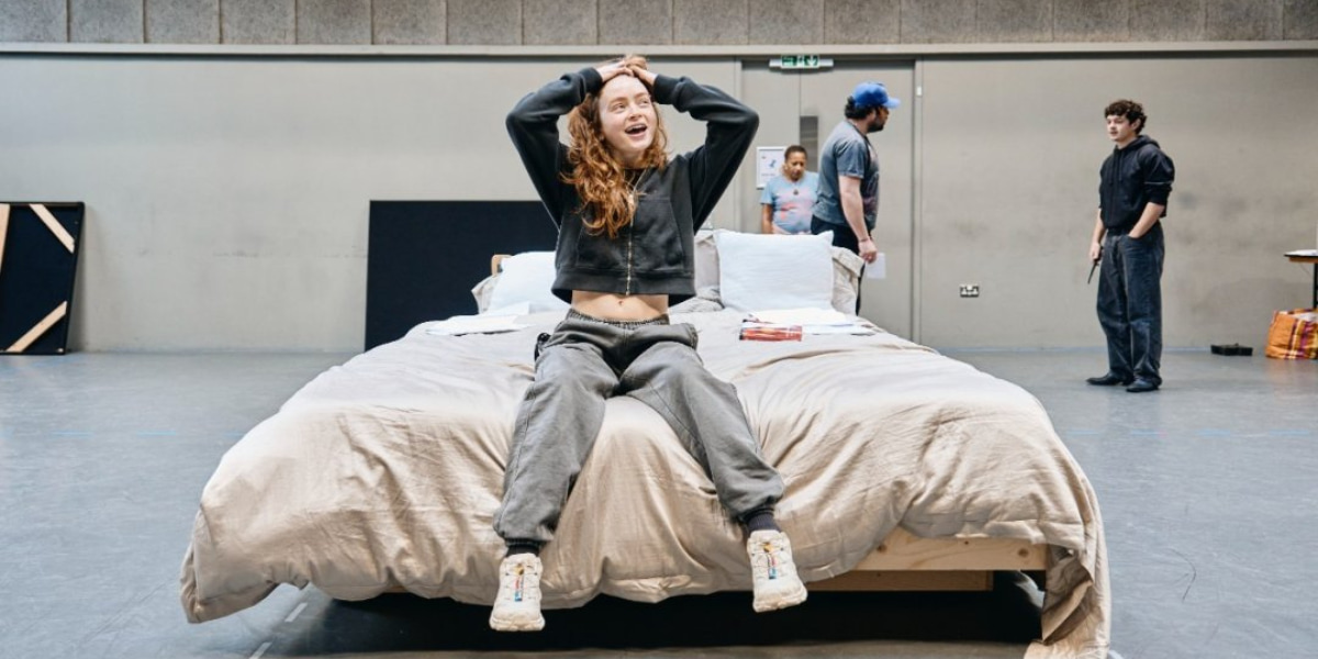 Sadie Sink in the Romeo and Juliet rehearsal room