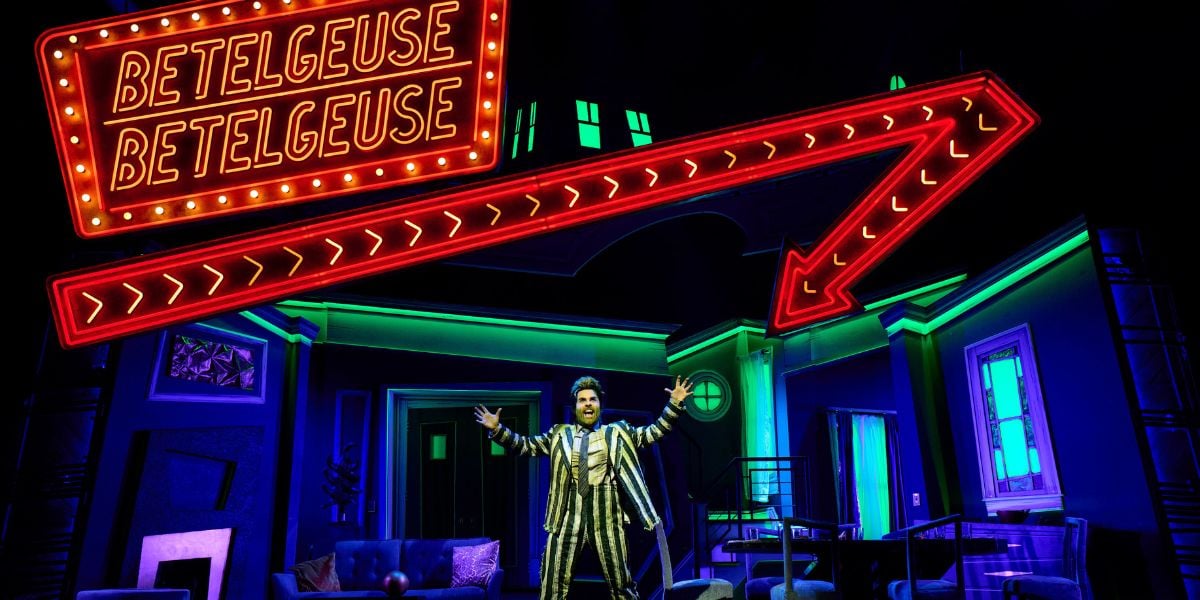 David Fynn as Beetlejuice in Beetlejuice the Musical West End