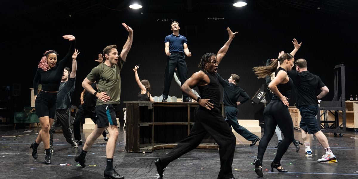 Sinatra: The Musical rehearsals in London.