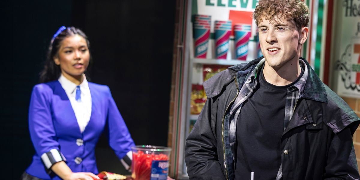 Louis Hearsey (JD) and Gerardine Sacdalan (Veronica) Heathers The Musical Production Images. Photos by Pamela Raith.