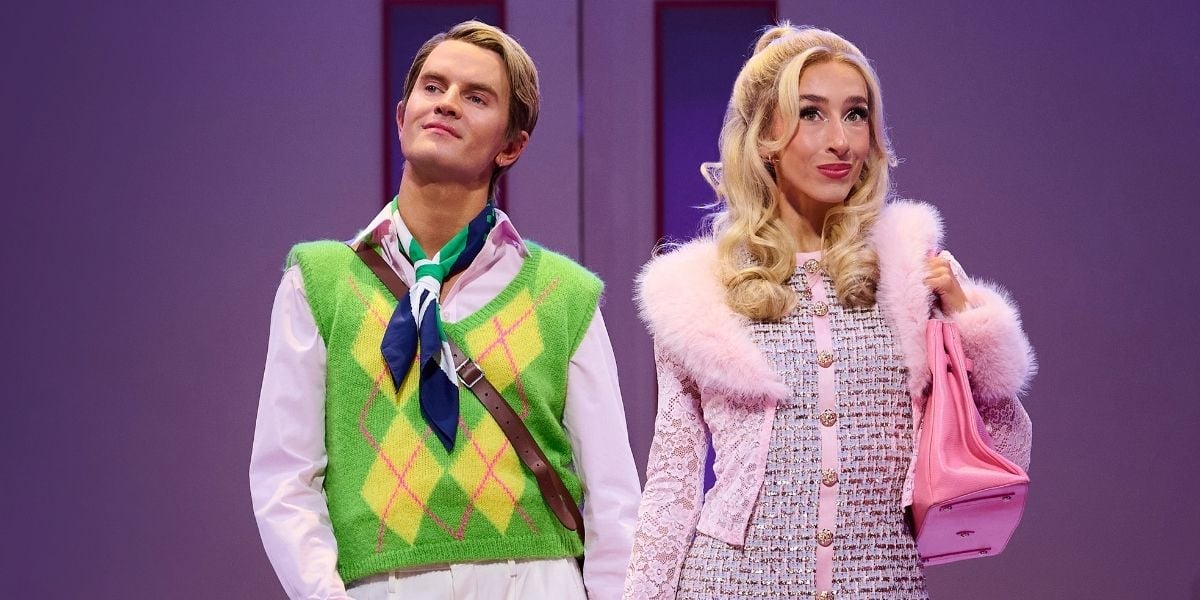 Caitlin Tipping and Luke Bayer in High School Musical on stage production shots at the Troubadour Wembley Theatre. 