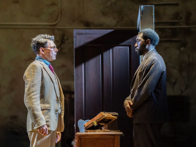 Richard Coyle (Atticus Finch) Aaron Shasanya (Tom Robinson) in To Kill A Mockingbird