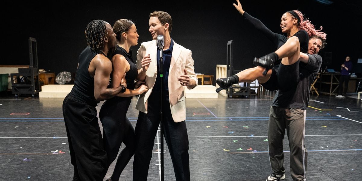 Sinatra: The Musical rehearsals in London.