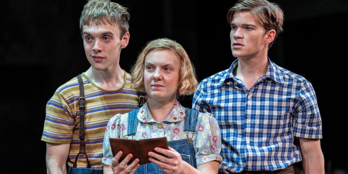 Dylan Malyn (Dill Harris) Anna Munden (Scout Finch) Gabrield Scott (Jem Finch) in To Kill A Mockingbird