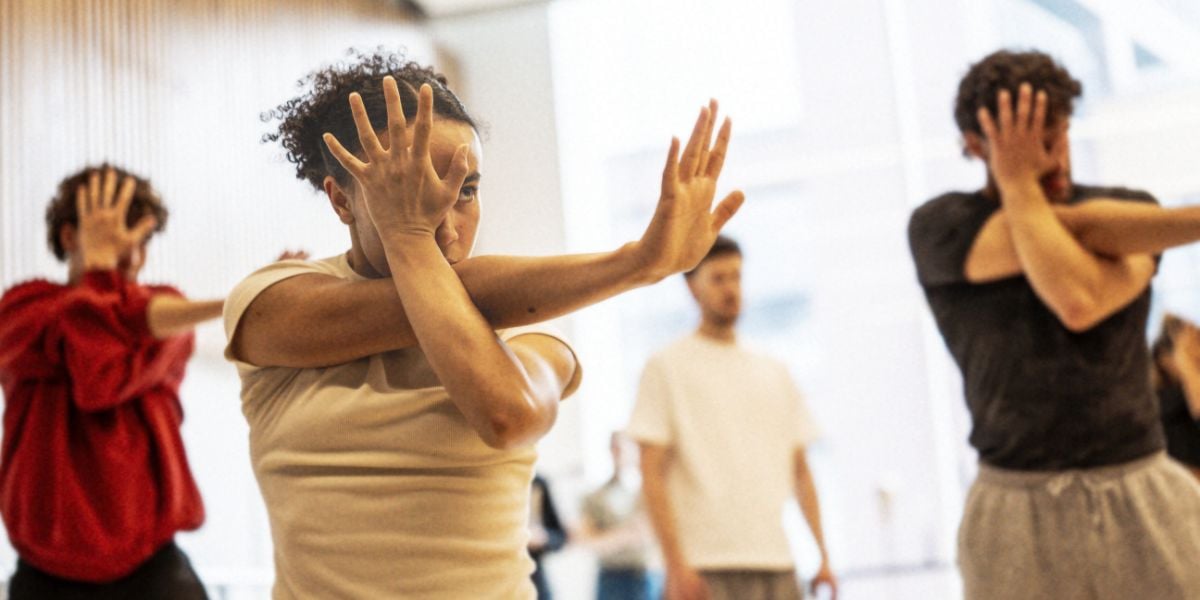 The cast in the rehearsal room for Jesus Christ Superstar coming to the London Palladium and Theatre Royal Drury Lane.