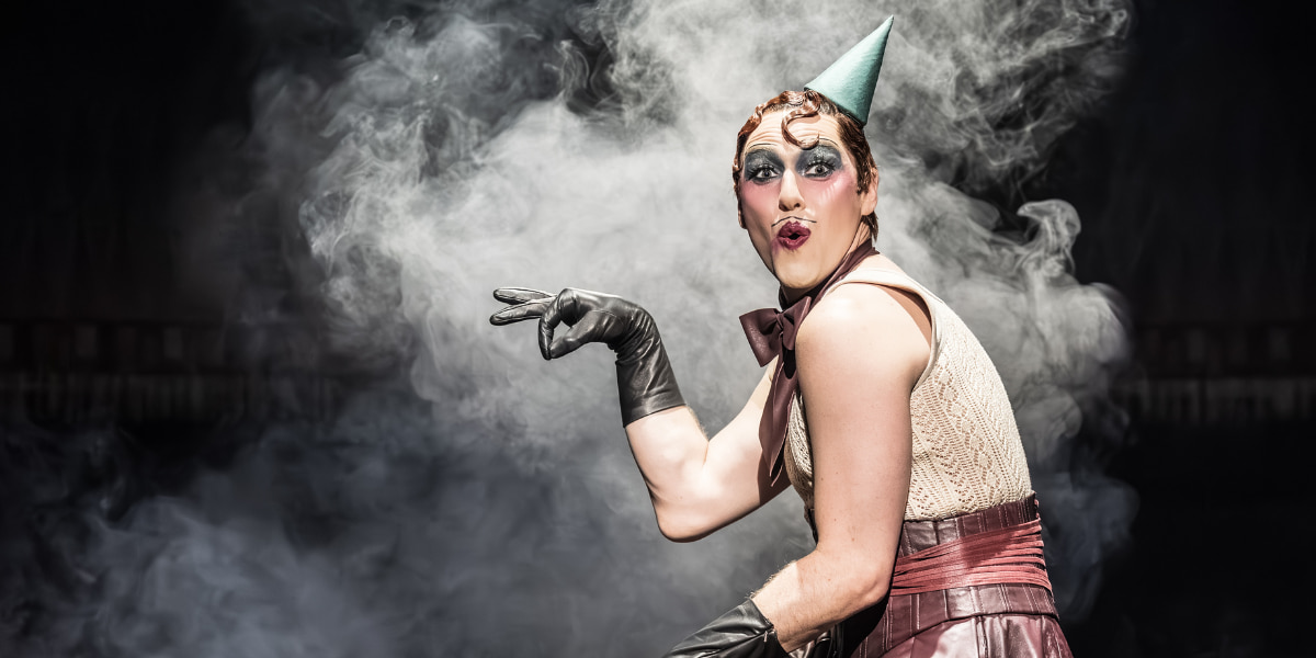 Cabaret the Musical in London, starring Jamie Muscato and Joy Woods