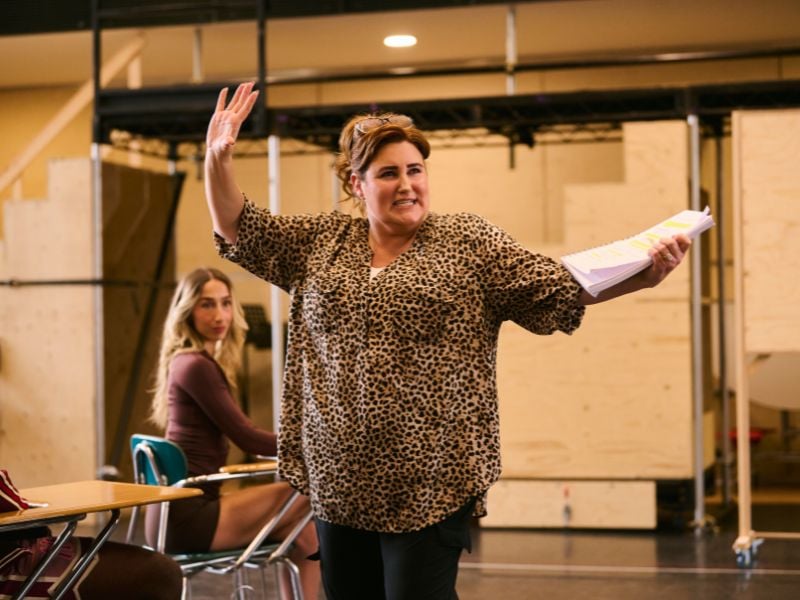KayCee Stroh in rehearsals for Disney's HIGH SCHOOL MUSICAL, credit Matt Crockett