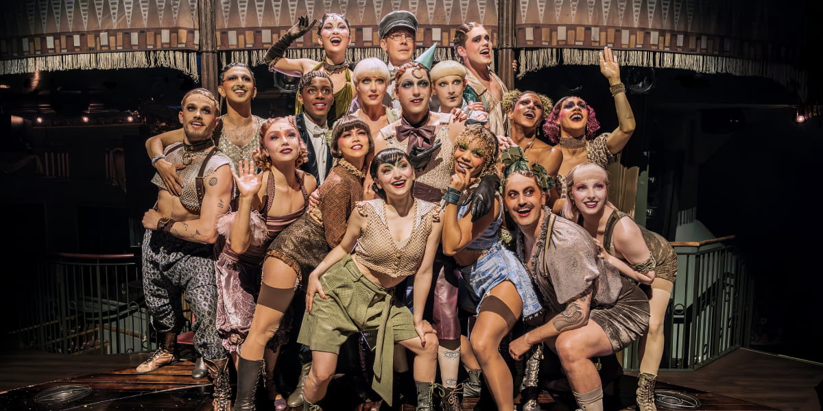 Cabaret the Musical in London, starring Jamie Muscato and Joy Woods