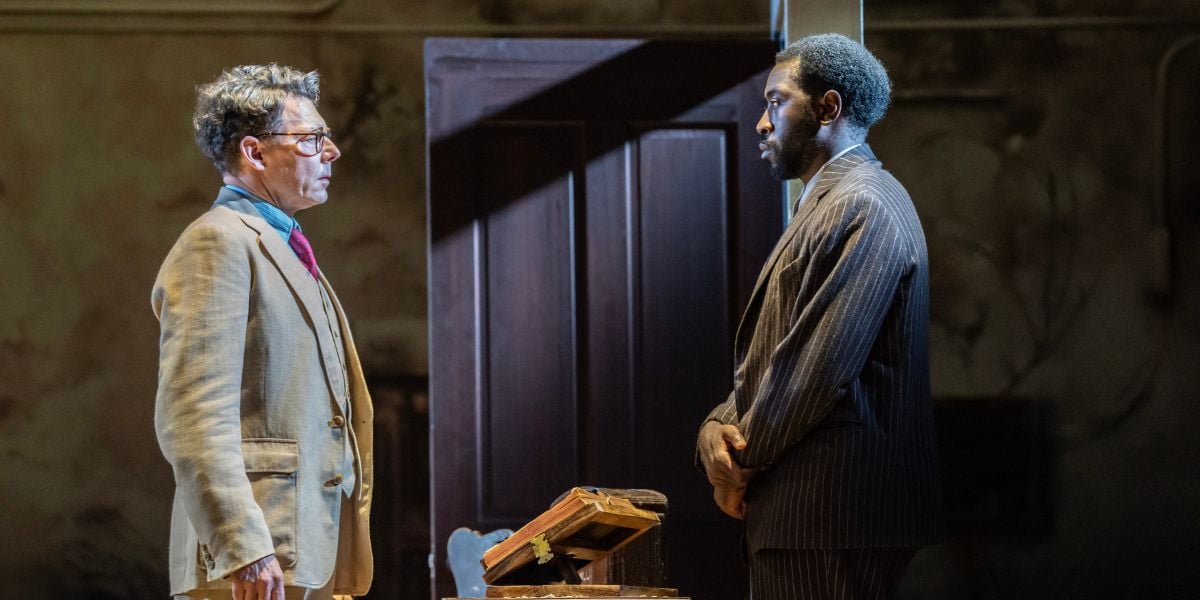 Richard Coyle (Atticus Finch) Aaron Shasanya (Tom Robinson) in To Kill A Mockingbird