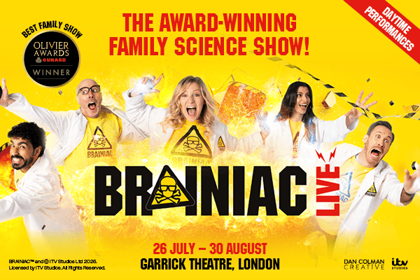 Brainiac Live! comes to London's Garrick Theatre this summer