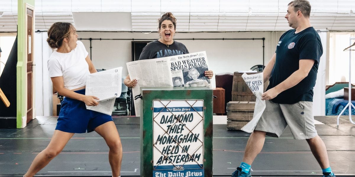 The Comedy About Spies in the rehearsal room