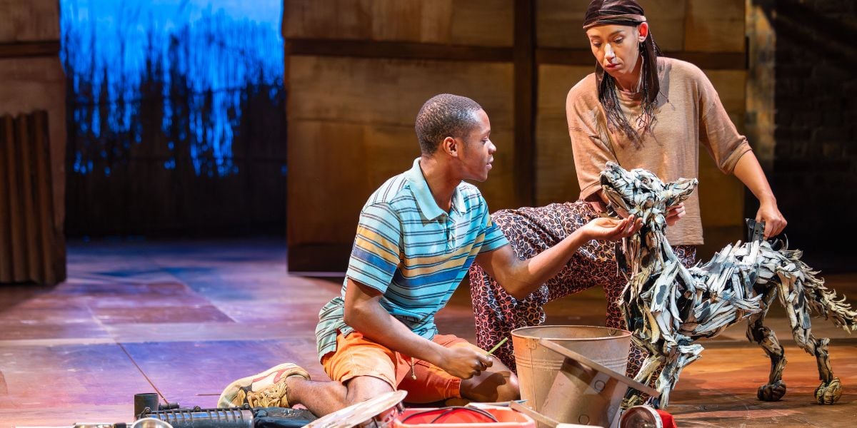Production shots for The Boy Who Harnessed the Wind, a new musical at @sohoplace.