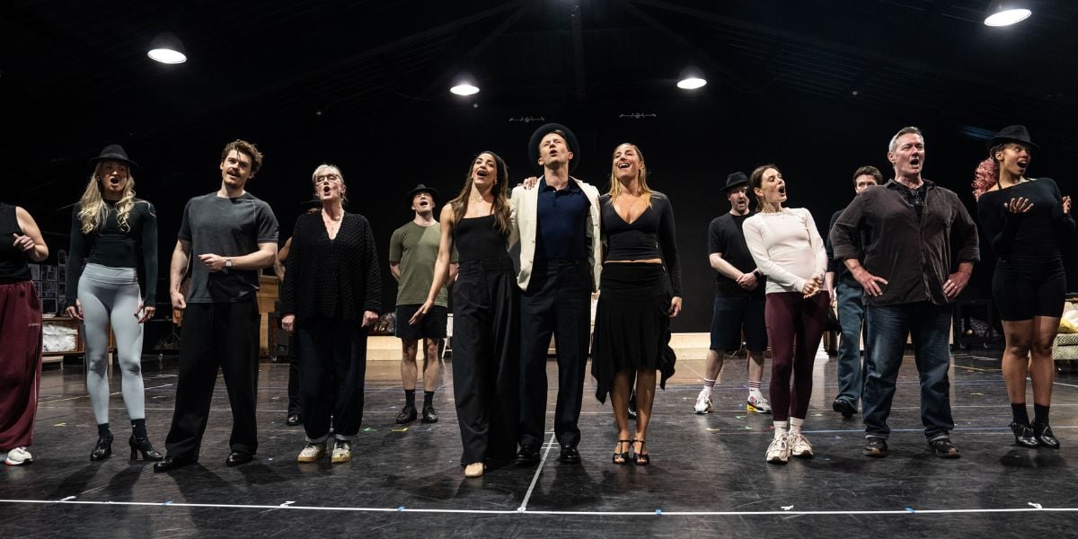 Sinatra: The Musical rehearsals in London.
