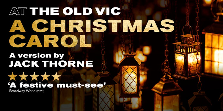 Artwork for A Christmas Carol at the Old Vic, returning November 2026