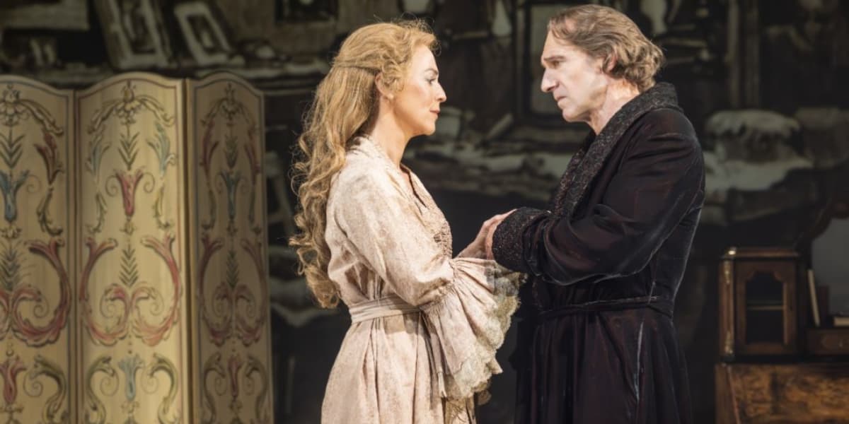 Ralph Fiennes and Miranda Raison star in Grace Pervades