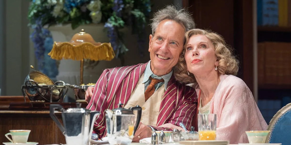 Christine Baranski and Richard E Grant star in Hay Fever in the West End