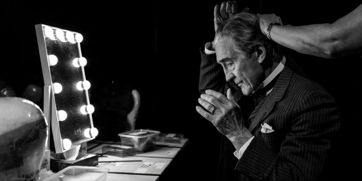 Grace Pervades behind the scenes photos, starring Ralph Fiennes and Miranda Raison.