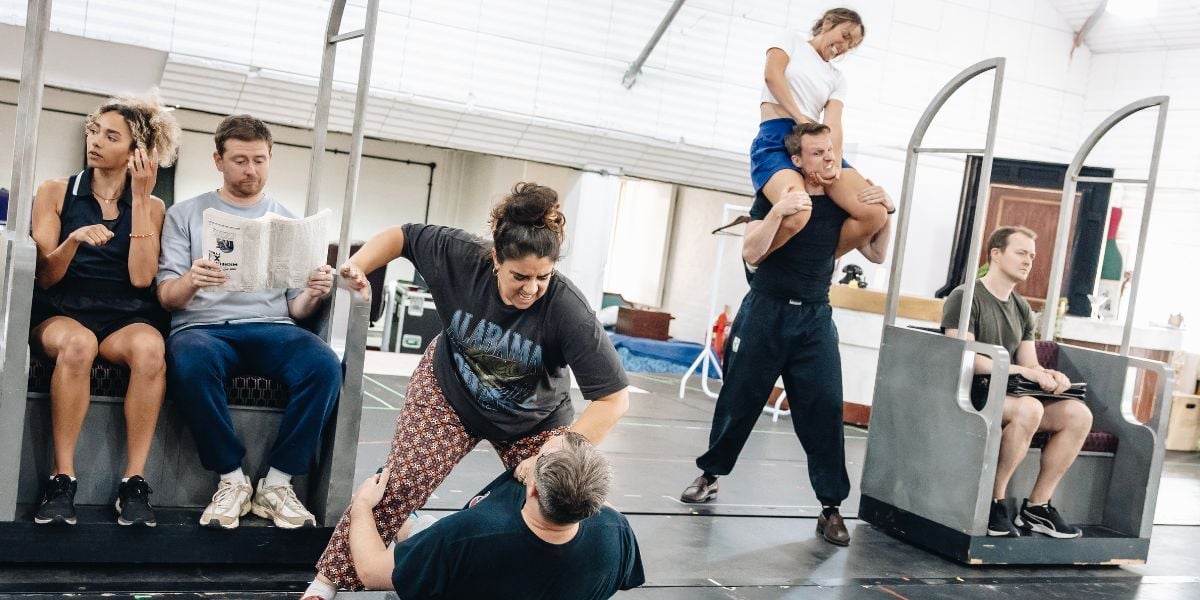 The Comedy About Spies in the rehearsal room